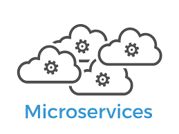 Microservices Architecture diagram showing independent services and scalable cloud components