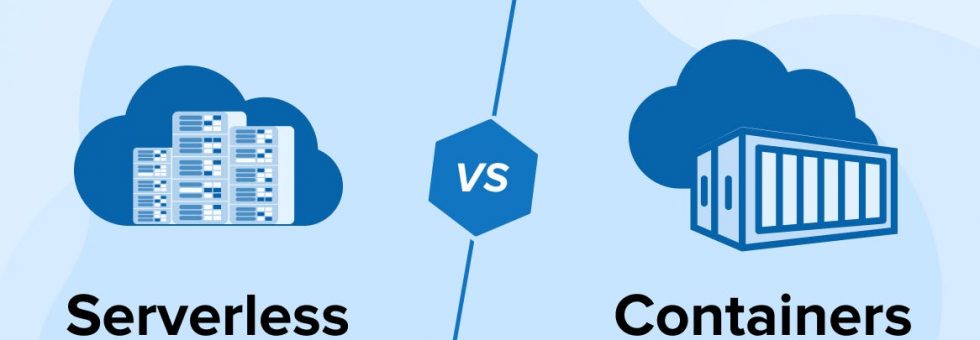 Serverless vs Containers cloud architecture comparison diagram