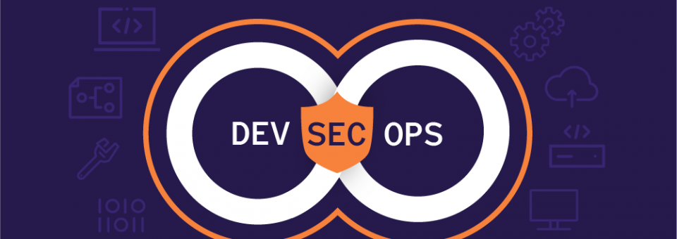 Illustration of a secure DevSecOps pipeline integrating development, security, and operations