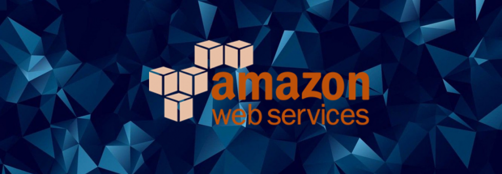 Amazon Glacier logo with a visual representation of cloud data storage and backup