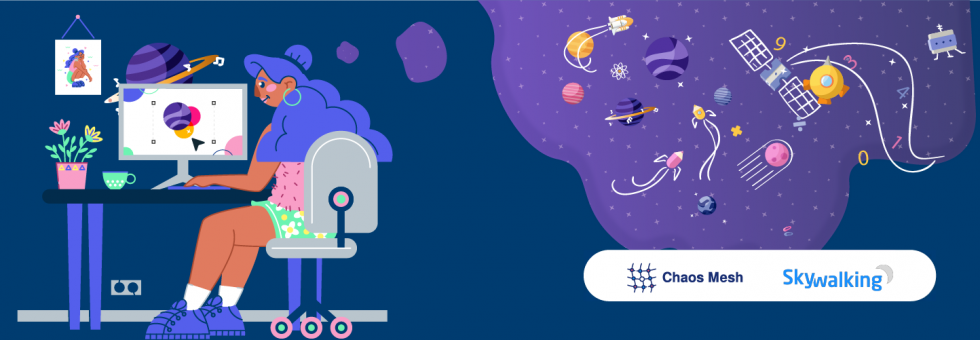 Chaos Mesh SkyWalking dashboard showing service performance under chaos experiments