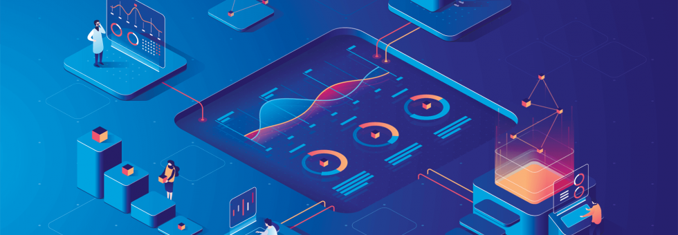 Visual representation of microservices monitoring and observability tools in action.