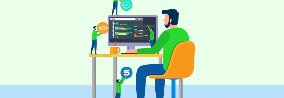 Developer using Free Security Tools to enhance web application security