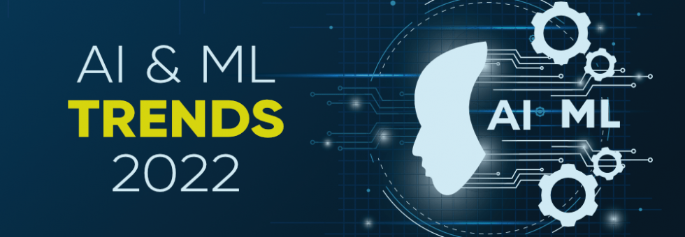 Illustration showing top technology trends 2022 including 5G, cloud, AI, and cybersecurity